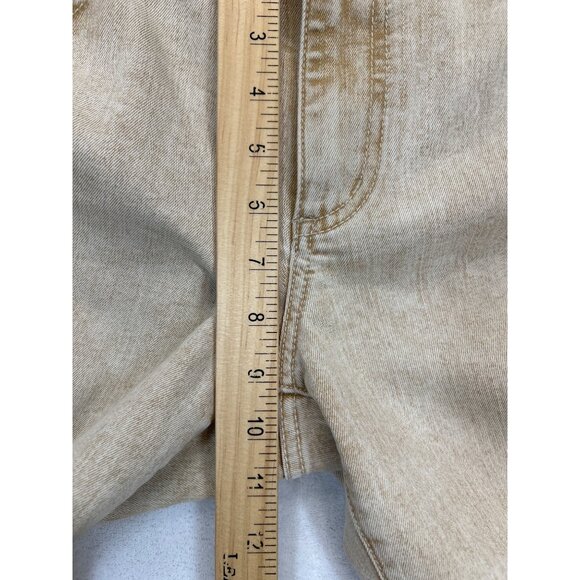 Chicos Platinum Denim‎ Jeans Womens 0.5 Tan Slim Leg Stretch Ultimate Fit - Picture 7 of 8